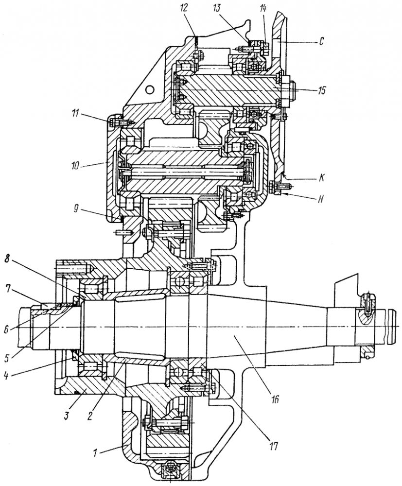 Ремонт бортового редуктора