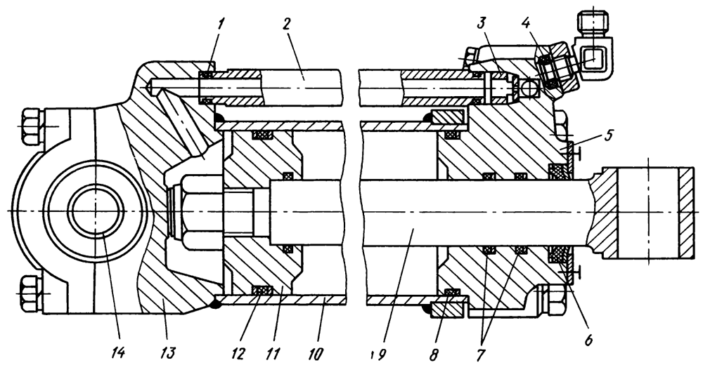 Рис. 112. Гидроцилиндры задней навесной системы Рис. 112. Гидроцилиндры задней навесной системы Т-130М