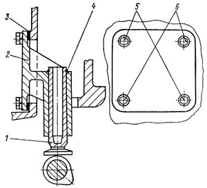 Кронштейн толкателей с толкателями